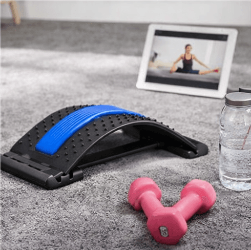 Rygstrækker vist i brug