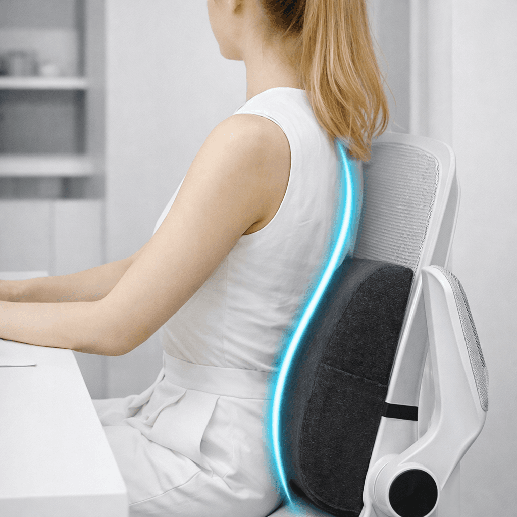 Lændepude med netbetræk