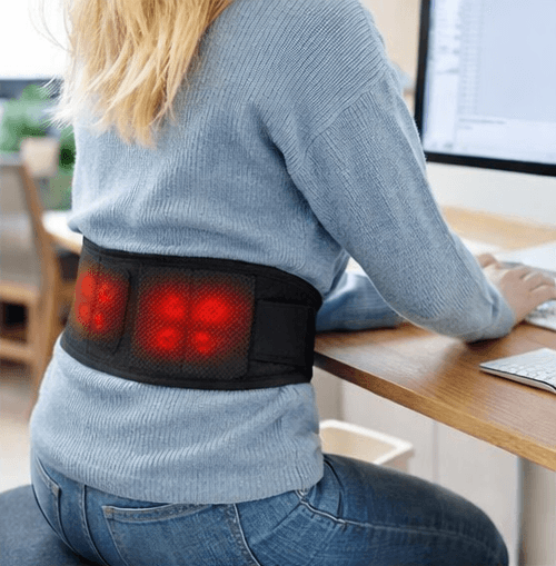 Varmebælte med støtte i ryggen